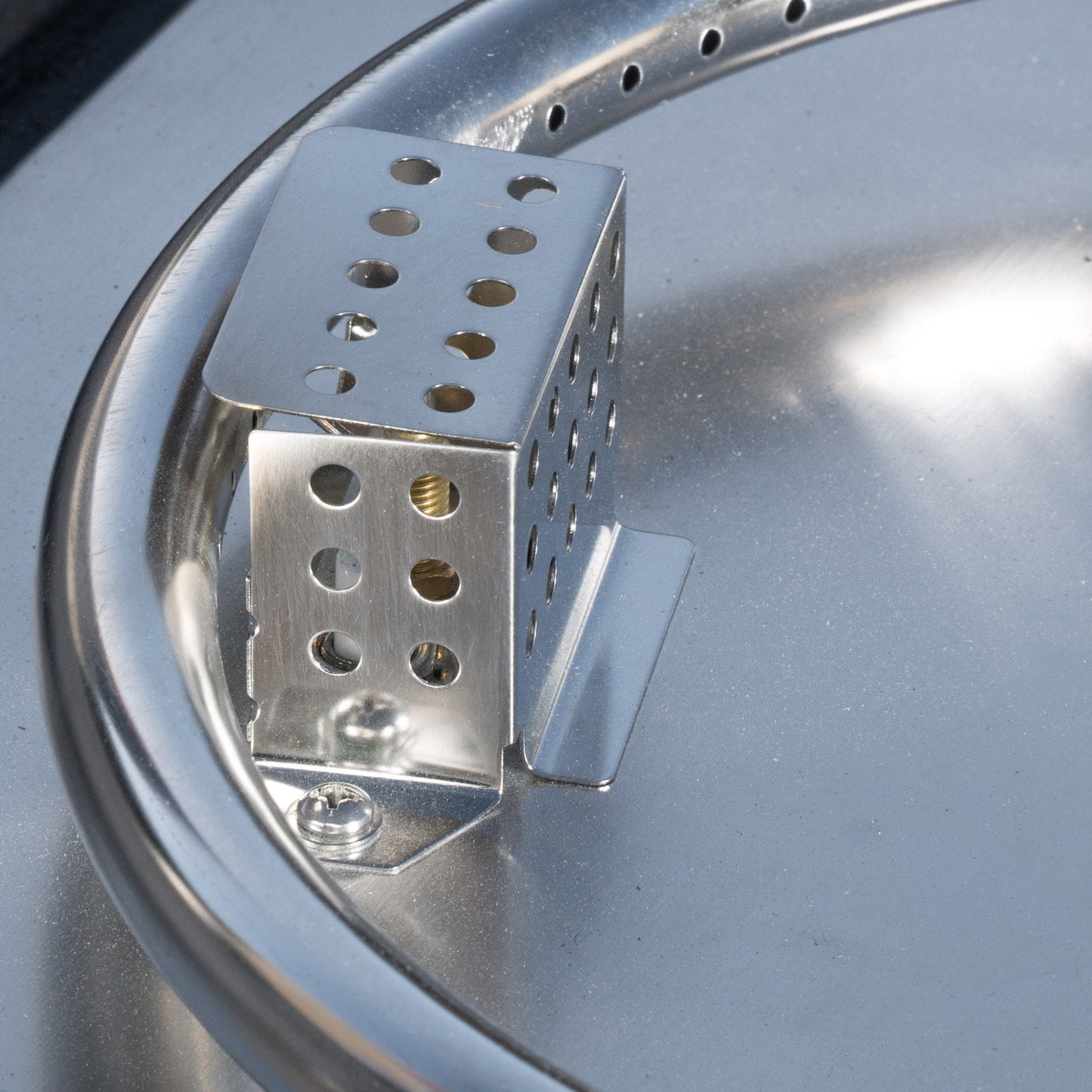 Anchorage 32in MGO Fire Pit component perforated metal block by HouseOfZazla on Tampa Home & Garden Store