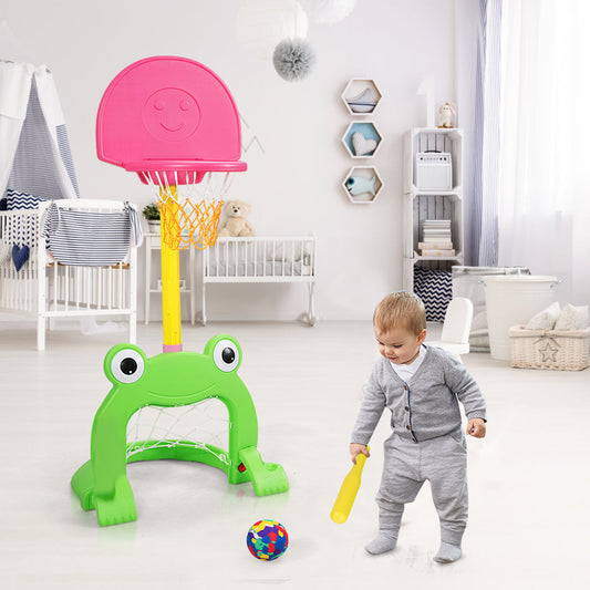 3-in-1 Kids Basketball Hoop Set Stand - Tampa Home & Garden Store