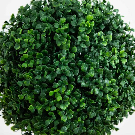 Boxwood topiary tree triple ball artificial plant Nearly Natural indoor/outdoor green leaves on Tampa Home & Garden Store