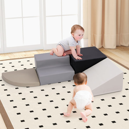 4-Piece Climb and Crawl Foam Block Play Set for Infant Baby - Tampa Home & Garden Store