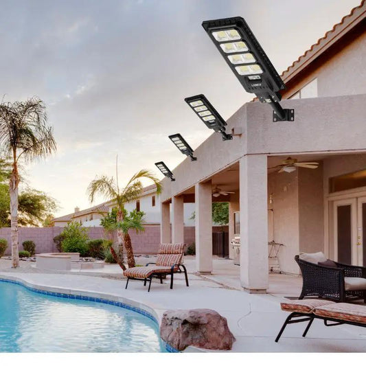 4 pack 200W solar street lights 20000 lumens - Tampa Home & Garden Store
