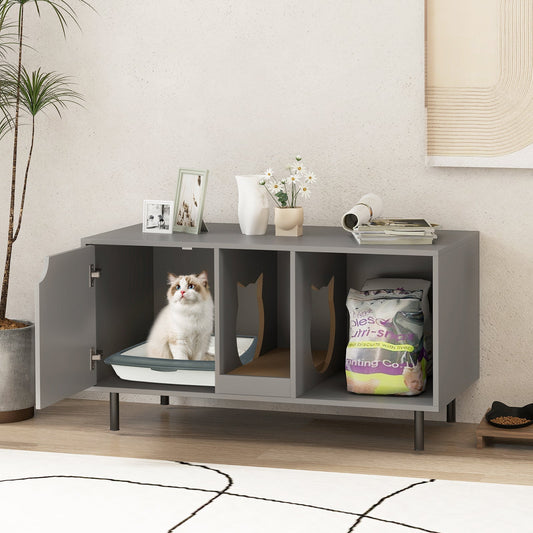 40 Inch Cat Litter Box Enclosure for 2 Cats Hidden Cat Washroom - Tampa Home & Garden Store