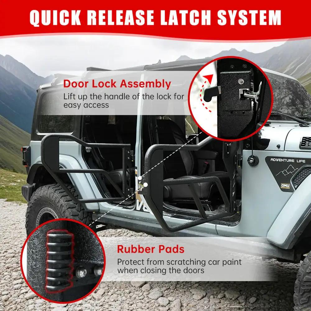 Jeep Tube Doors for Wrangler JL and Gladiator JT