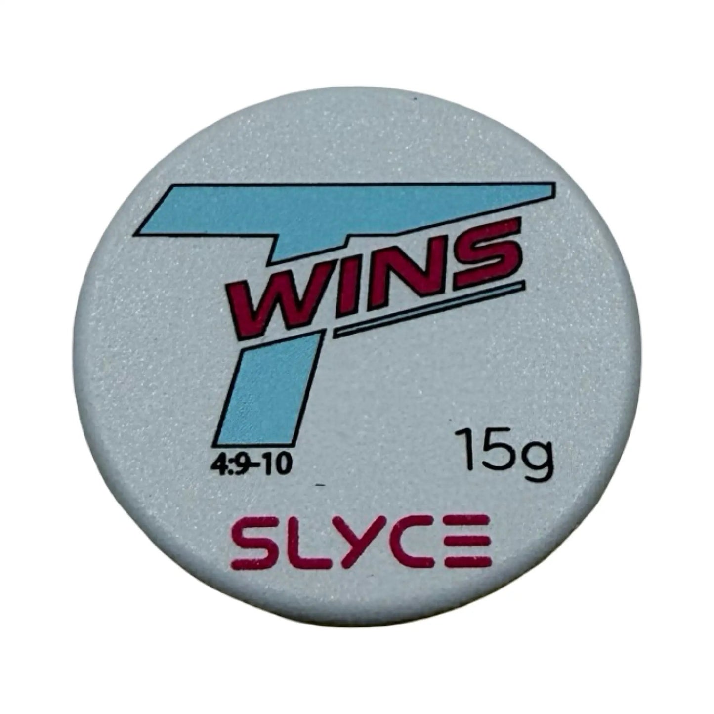 SpeedCoins paddle weight disc by Slyce Sport, 15g, speckled silver with blue logo on Tampa Home & Garden Store