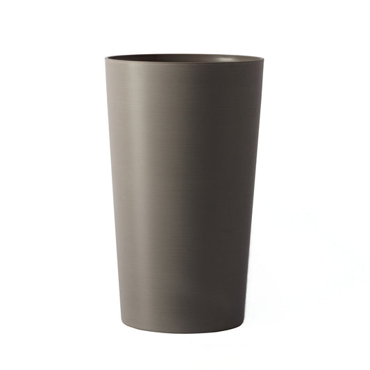 Planter For Outdoor tall cylindrical planter in brushed gray finish by HouseOfZazla on Tampa Home & Garden Store