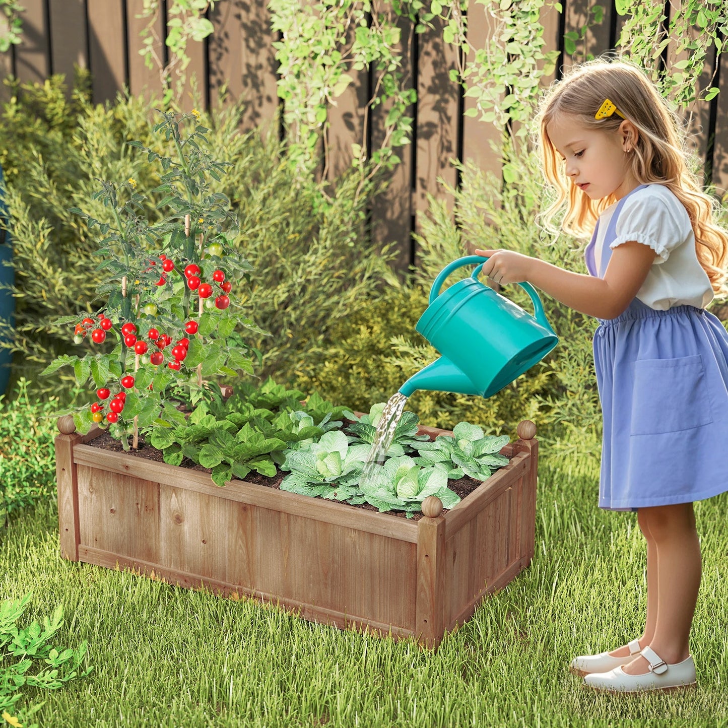 46 x 24 x 16 In. Planter Box with Drainage