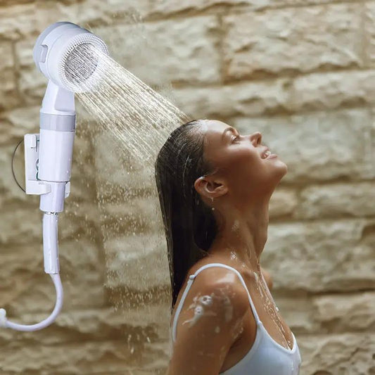 Rechargeable Camping Shower Pump with Display portable shower with hose VIP Digital Presence on Tampa Home & Garden Store