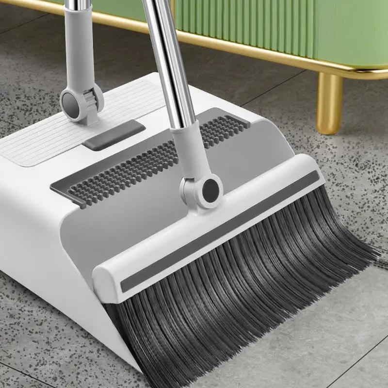 Folding Broom Dustpan Floor Brush Three in One