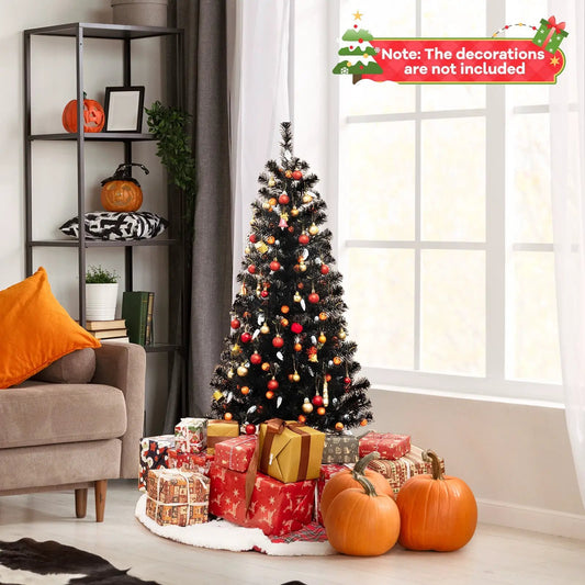 4.5 ft Halloween artificial tree with 6 lighting modes black tree DirectDeals on Tampa Home & Garden Store
