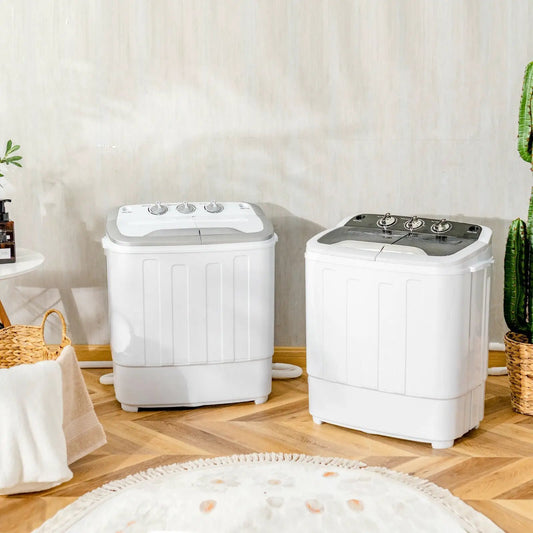 DirectDeals 8 Lbs portable twin-tub washers (2 units) in white with gray and dark-gray tops on Tampa Home & Garden Store