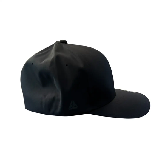 Black Flexfit cap with curved brim, subtle REV Pickleball logo on side on Tampa Home & Garden Store