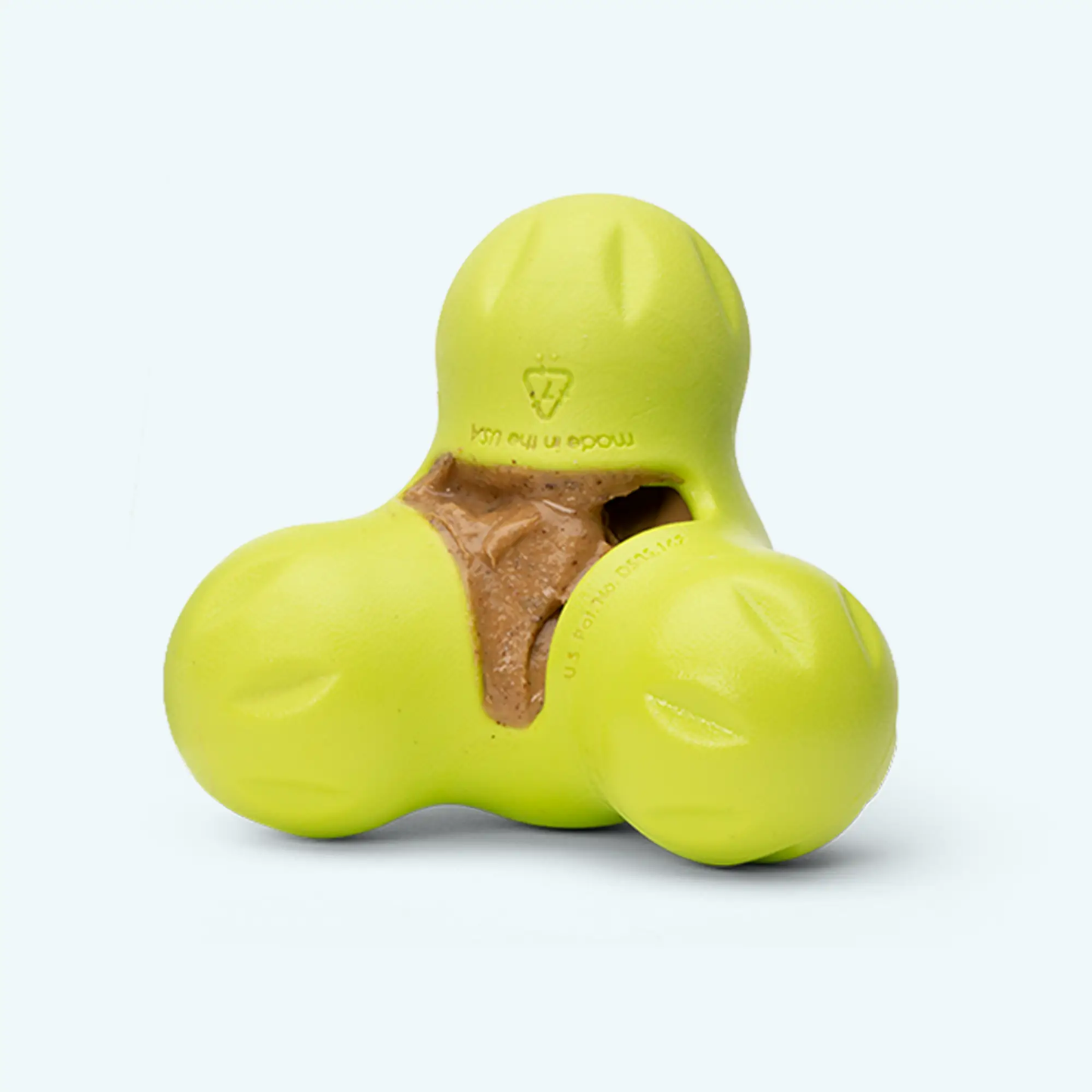 Banana-shaped West Paw dog chew toy yellow rubber with peanut butter filling on Tampa Home & Garden Store