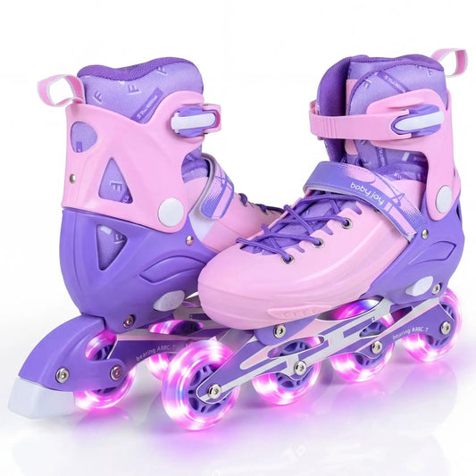 Four Size Adjustable Inline Skates Ages 9 to 14