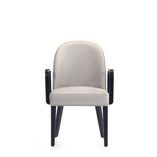 Hillman Armchair beige upholstery with dark legs by HouseOfZazla on Tampa Home & Garden Store