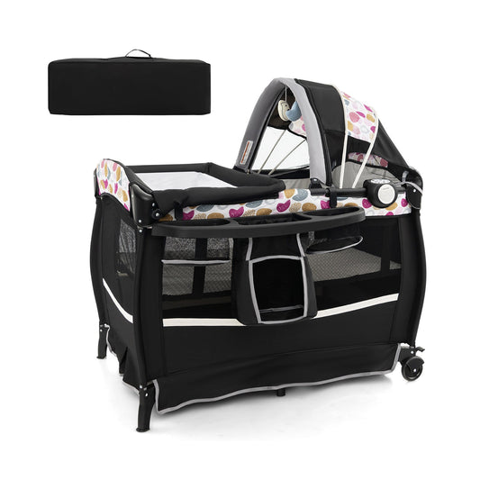 4 in 1 Portable Pack and Play Baby Nursery Center with Bassinet - Tampa Home & Garden Store