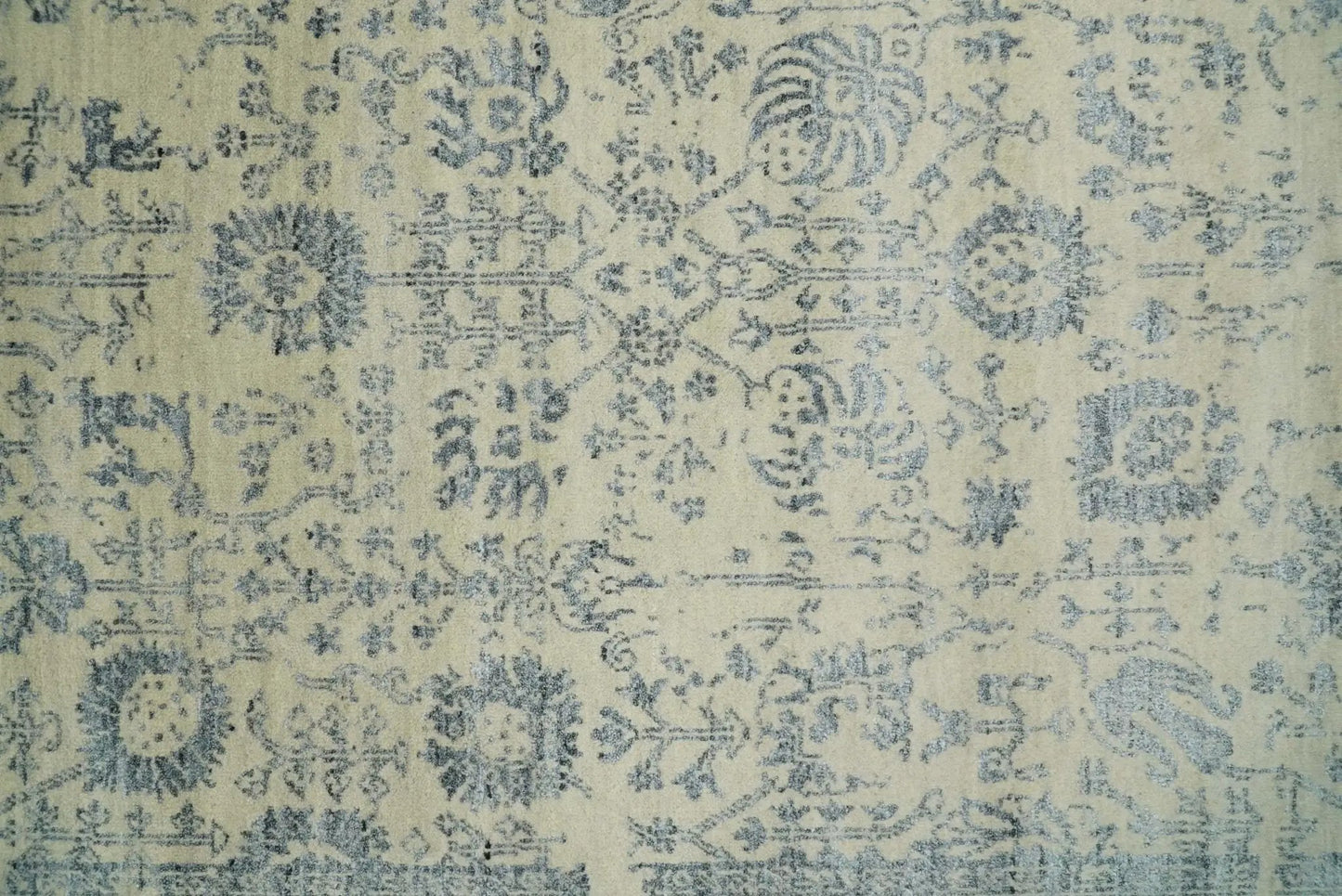 Area rug Fine Hand Knotted 4x6 beige and gray Persian rug by The Rug Decor on Tampa Home & Garden Store
