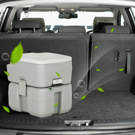 Five Point Three Gallon Piston Pump Travel Toilet in plastic portable DirectDeals camping toilet on Tampa Home & Garden Store