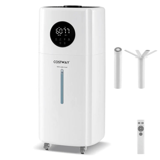 Costway 5.5 gal humidifier with 360Β° nozzles, circular digital display, and wheels on Tampa Home & Garden Store