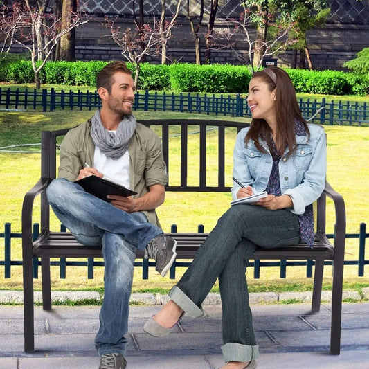 50 Inch Patio Garden Bench Loveseats for Outdoor - Tampa Home & Garden Store