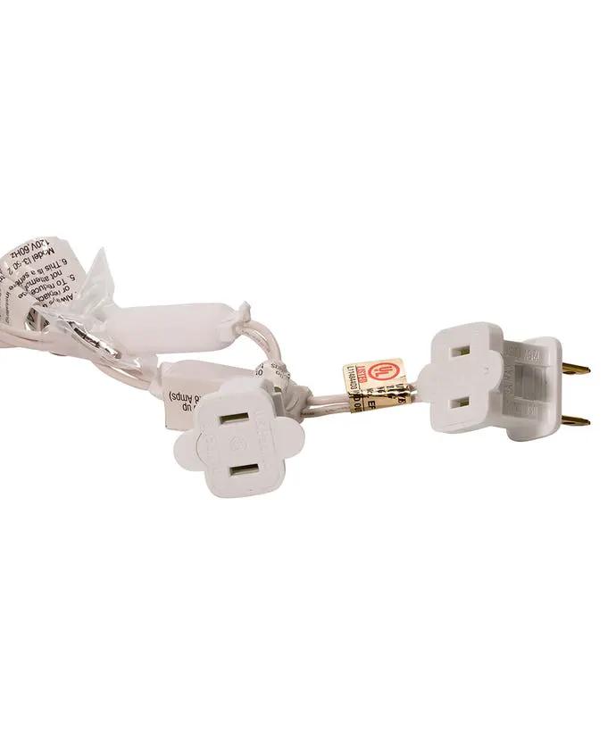 Blue Frosted 50-Light 5mm LED White Wire Lights UL-listed for Christmas lighting on Tampa Home & Garden Store