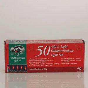 50 Light Indoor/Outdoor RED String Light - Tampa Home & Garden Store