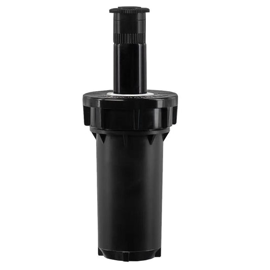 Pressure-regulated sprinkler head Orbit black with adjustable top stem for watering areas on Tampa Home & Garden Store