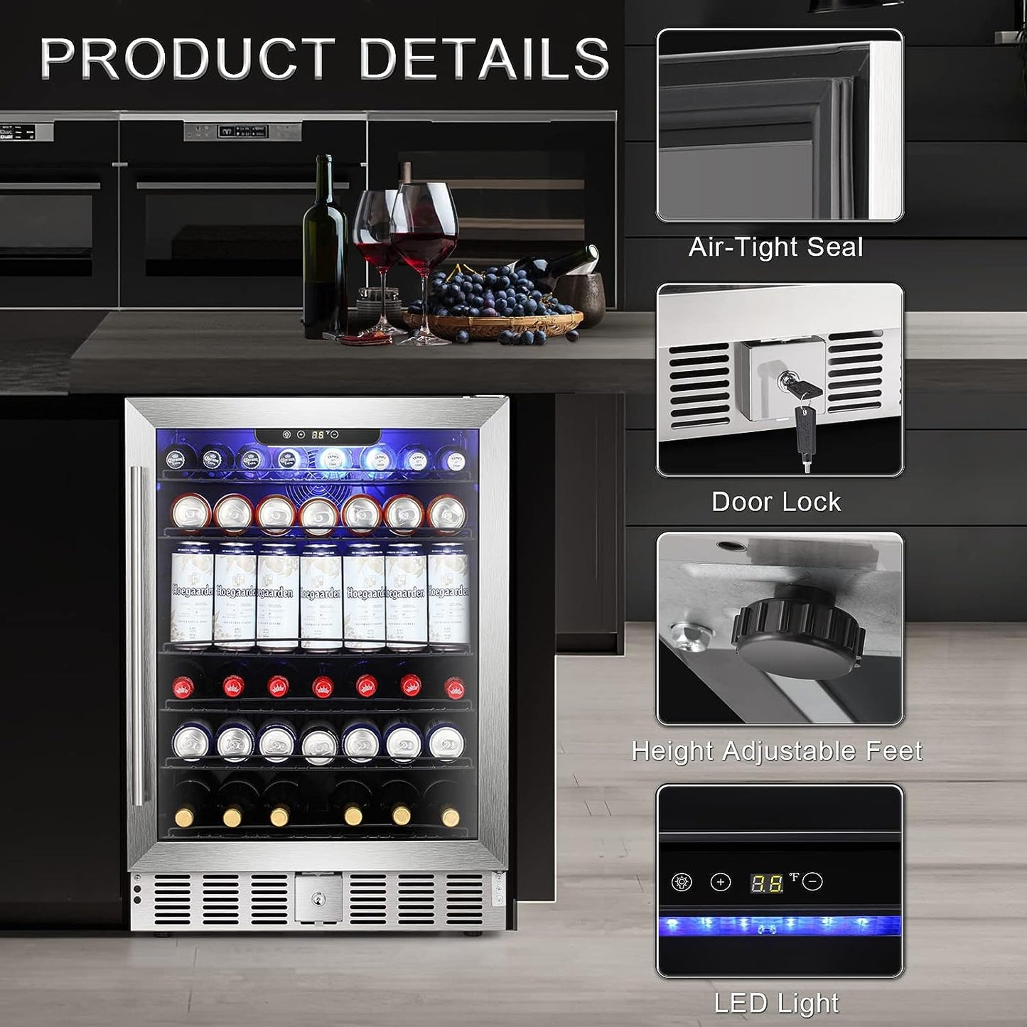 Refrigerador de bebidas de 5.1 pies cúbicos W58145B