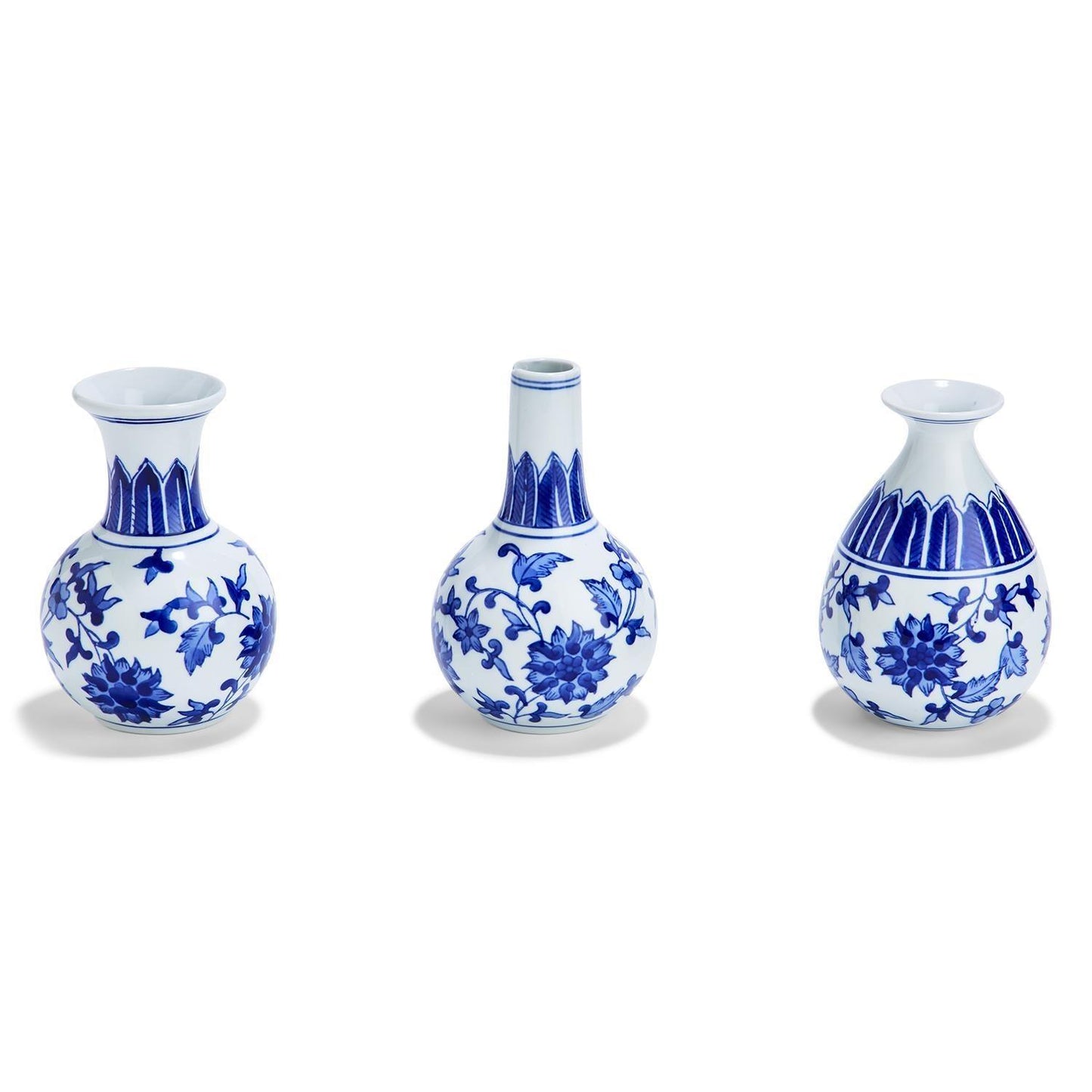 Chinoiserie Mediterranean Blue and White Vases