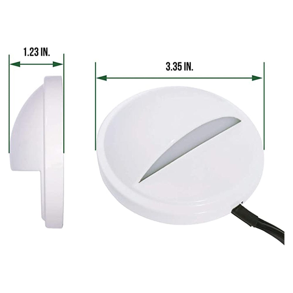 DLAC02 6-Pack 3CCT 3W Low Voltage LED Outdoor Half Moon Deck Lights Package, 12V-24V LED Step Patio Landscape Lights - Tampa soil911.com