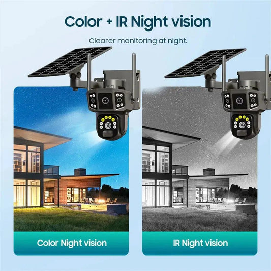 Outdoor solar pan-tilt surveillance camera with color and IR night vision VIP Digital Presence on Tampa Home & Garden Store