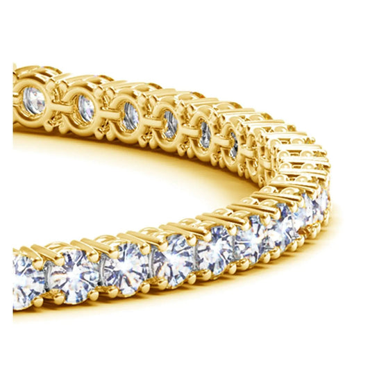 Lab Grown Diamond Tennis Bracelet in 14k Gold with prong-set diamonds on Tampa Home & Garden Store