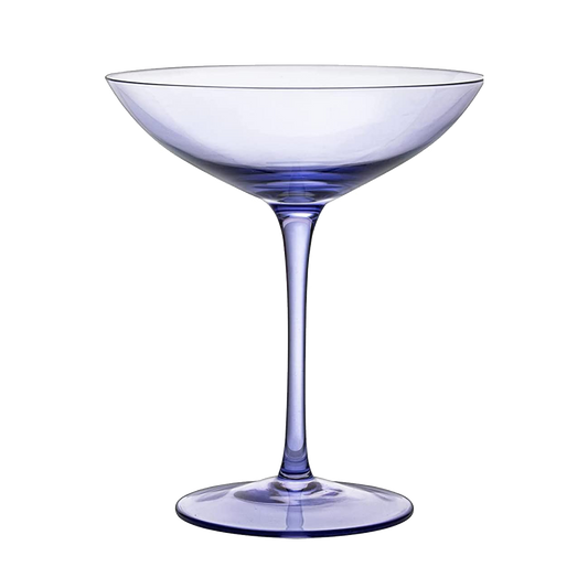 Corso Purple Champagne Coupe Glassware Set