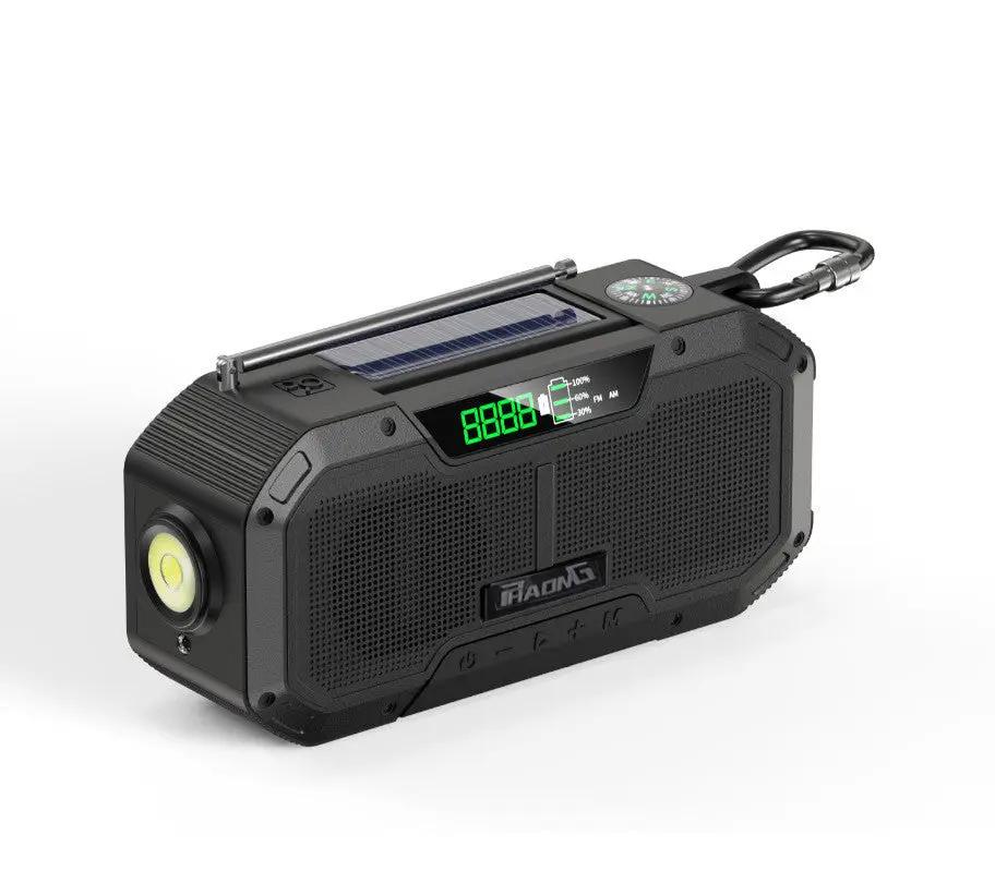 Outdoor Emergency Radio Speaker with Solar Power