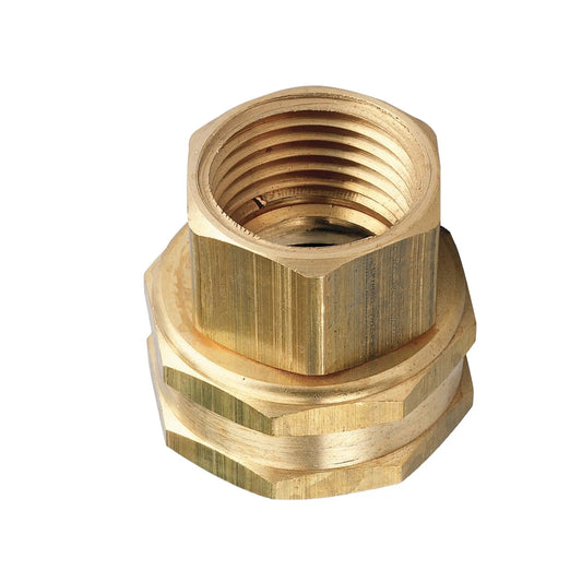 1/2" FPT x 3/4" FHT Brass Swivel 53037 - Tampa Home & Garden Store