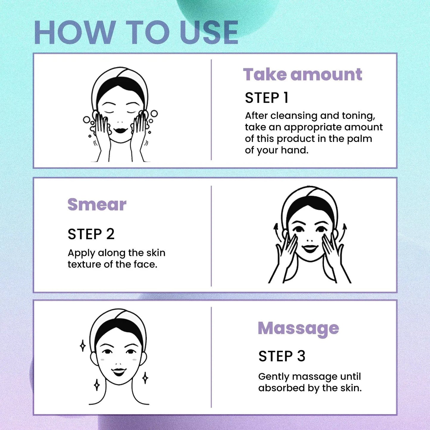 Moisturizing Skin Cream with Collagen for Firming product infographic with simple anti-aging care on Tampa Home & Garden Store
