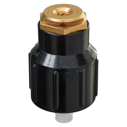 Shrub head with brass half-pattern nozzle Orbit sprinkler head on Tampa Home & Garden Store