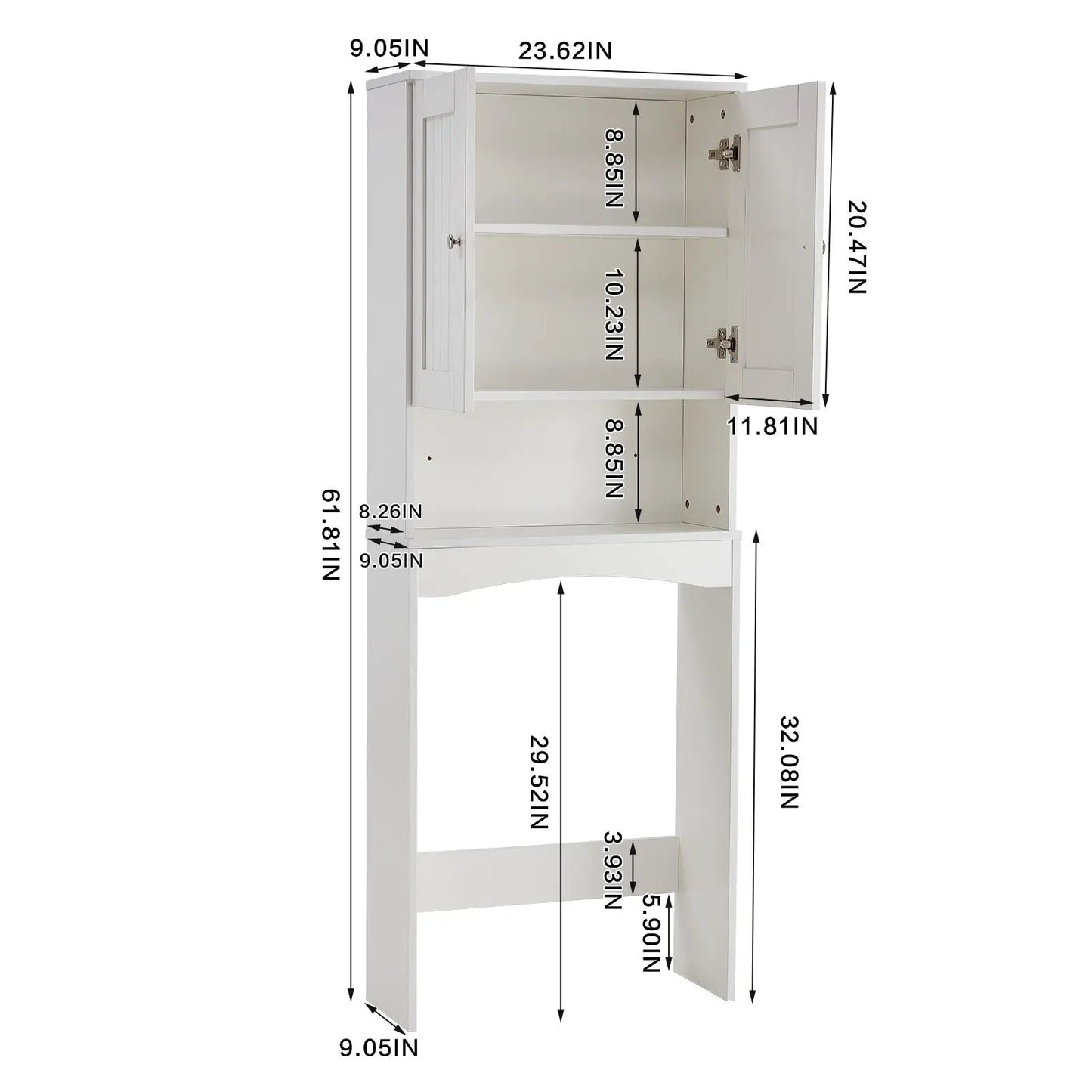Over the Toilet White bathroom cabinet space saver by VIP Digital Presence, bathroom cabinets on Tampa Home & Garden Store