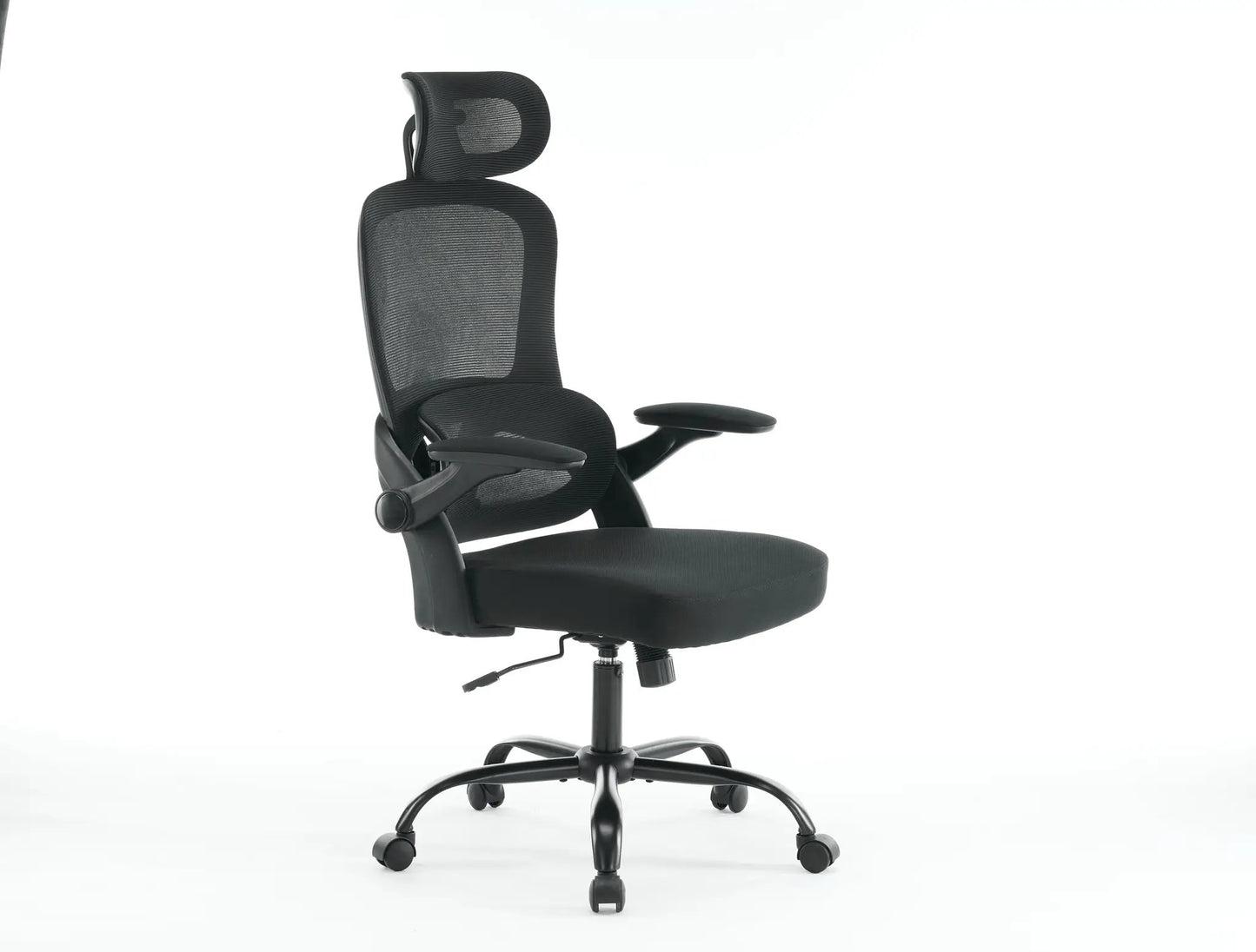 High back mesh office chair with 3D armrests, black, headrest, VIP Digital Presence on Tampa Home & Garden Store