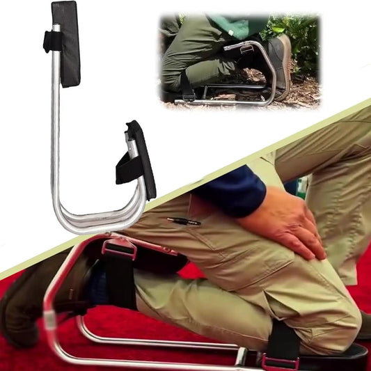 Knee Seat for Gardening kneeler with metal frame and black padding by V.I.P Digital Presence on Tampa Home & Garden Store