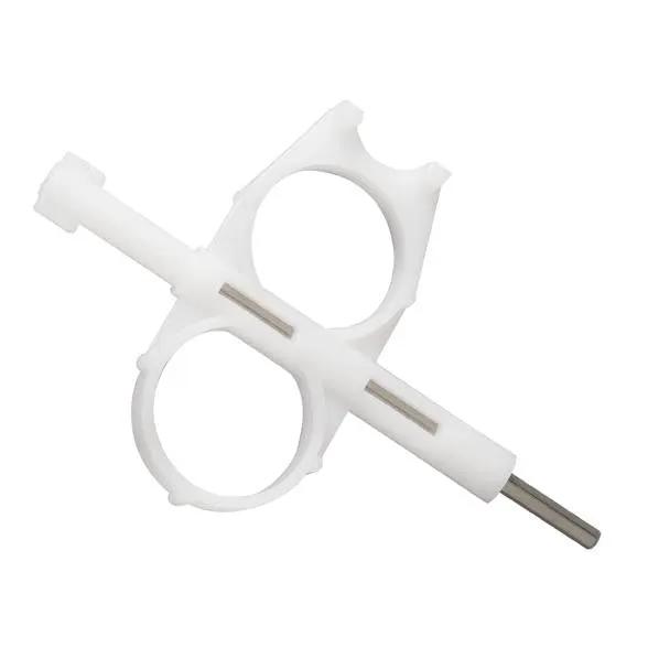 Saturn IV and Voyager II rotor key by Orbit Irrigation, white plastic dual-ring sprinkler tool on Tampa Home & Garden Store