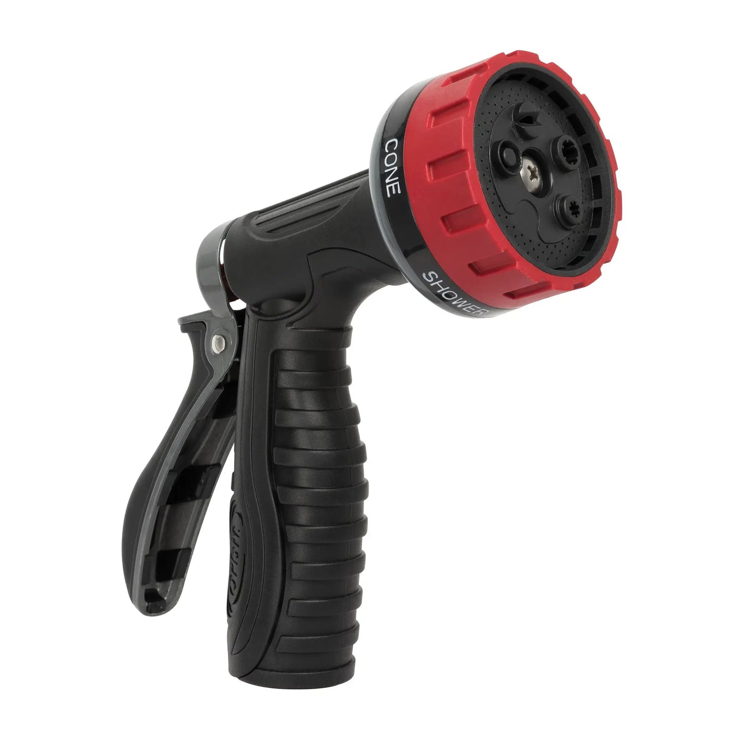 Orbit Pro 5-Pattern Metal Rear Trigger Nozzle red ring, black handle on Tampa Home & Garden Store