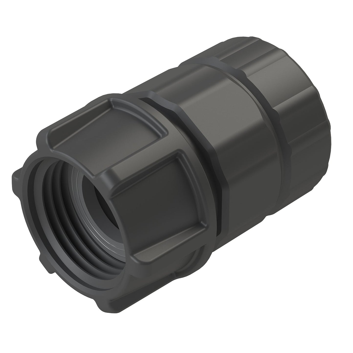 Push-Fit 5/8in female hose end mender gray plastic Orbit Irrigation on Tampa Home & Garden Store