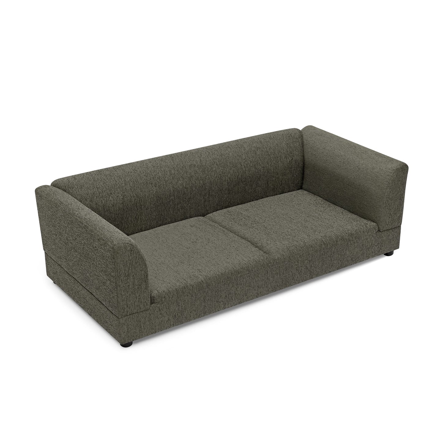 Oversized pet sofa by HouseOfZazla in charcoal gray fabric, ideal for medium to large dogs on Tampa Home & Garden Store