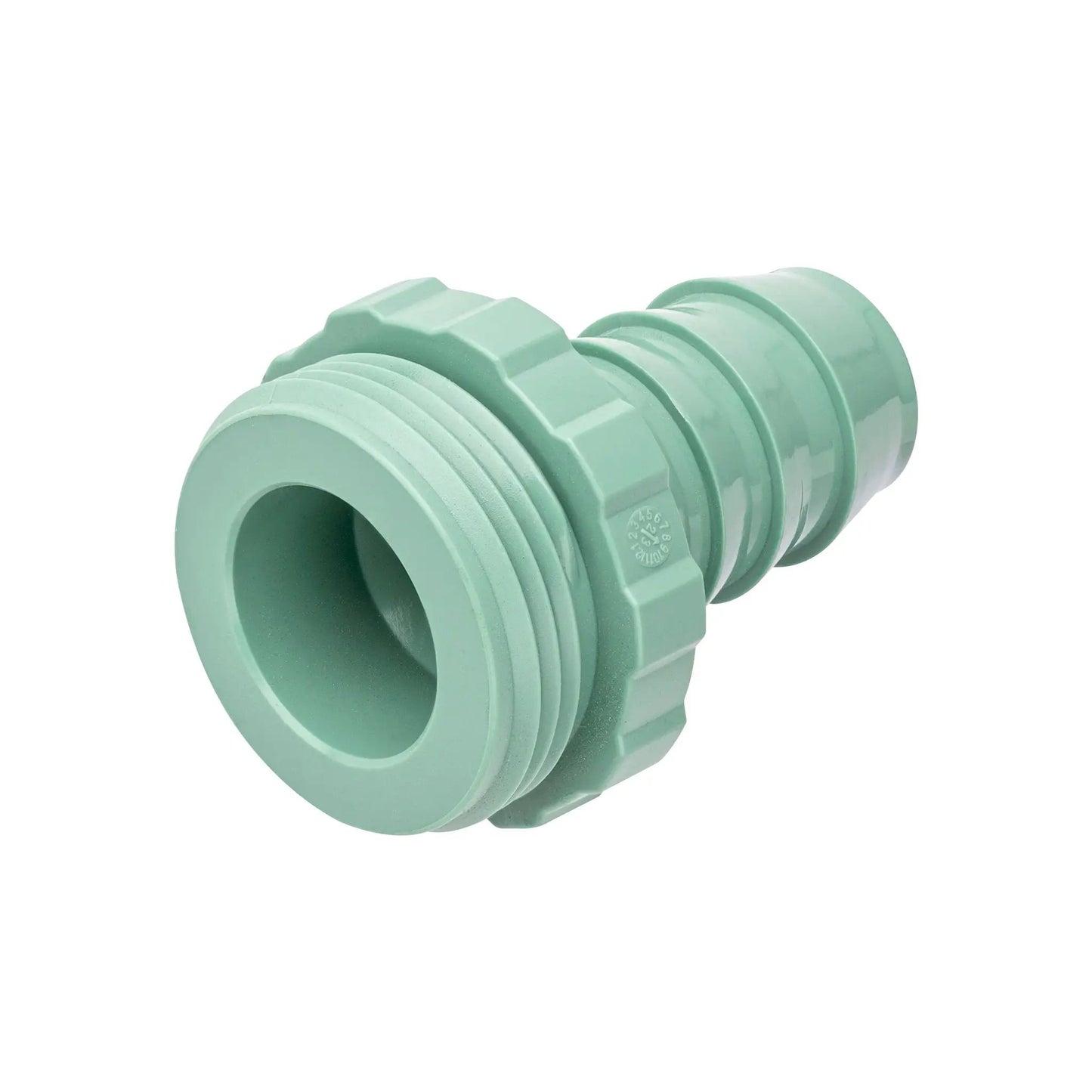 1 inch poly transition adapter green plastic sprinkler valve fitting for irrigation systems on Tampa Home & Garden Store