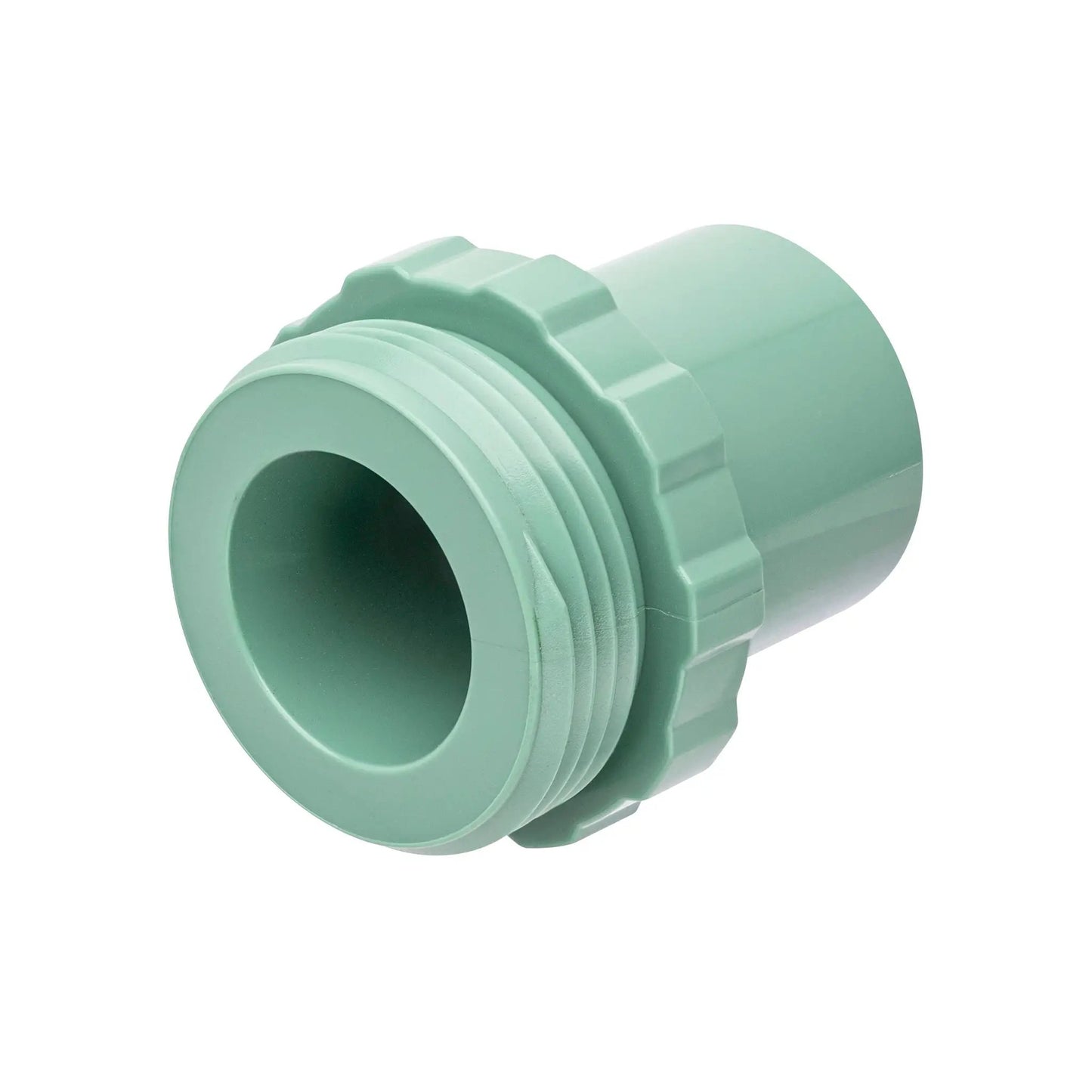 Orbit Irrigation 1 inch PVC transition adapter for valve systems, green plastic on Tampa Home & Garden Store