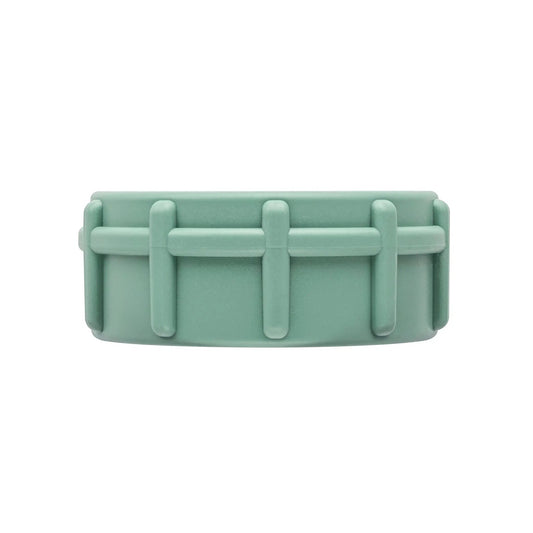 Manifold Cap 57197 teal plastic valve system cap with ribbed exterior on Tampa Home & Garden Store