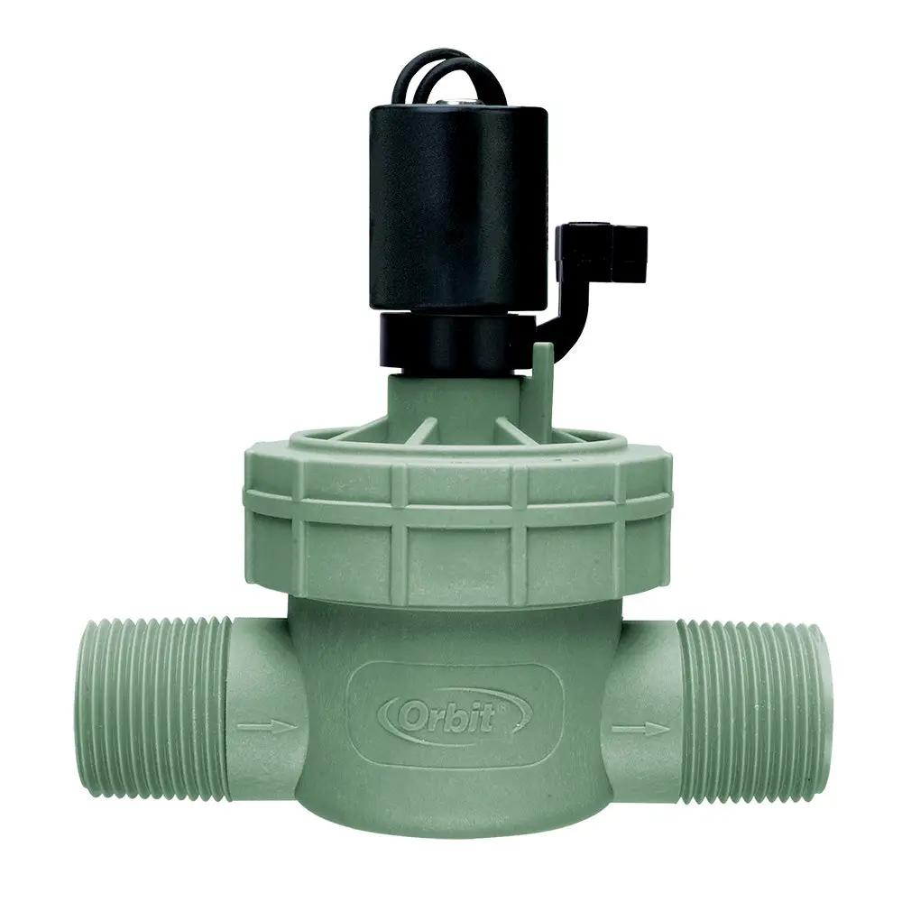 Jar-top sprinkler valve Orbit Irrigation green body black solenoid on Tampa Home & Garden Store