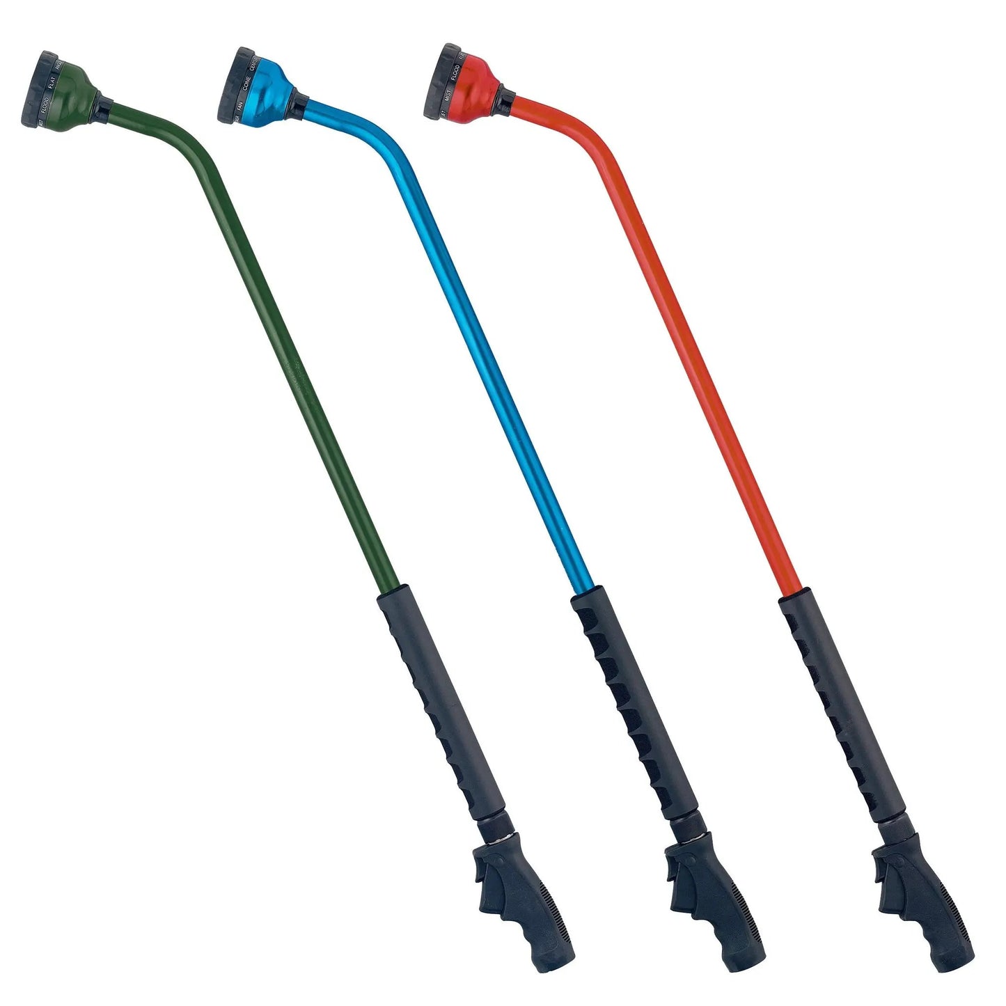 36-in front-trigger watering wand with 9 patterns; Orbit Irrigation 3 green blue red wands on Tampa Home & Garden Store