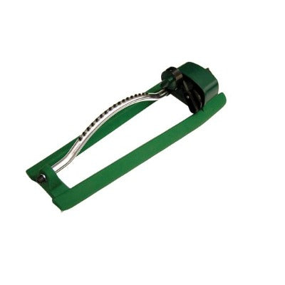Orbit 3000 Sq Ft Oscillator hose end sprinkler with green body and metal spray arm on Tampa Home & Garden Store