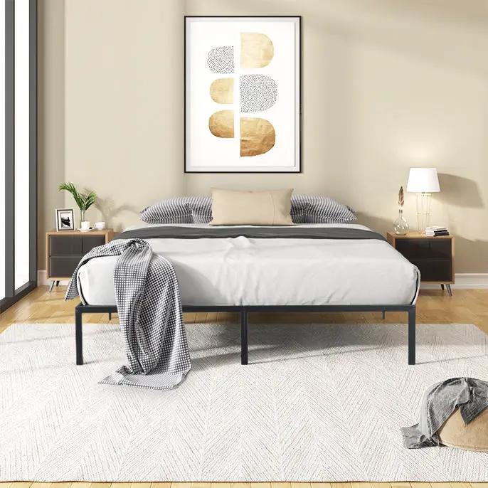 Estructura de cama metálica tamaño King